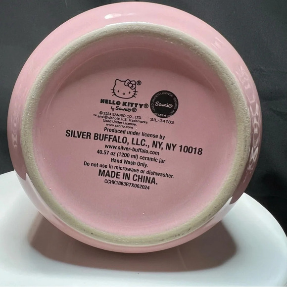 Sanrio Hello Kitty Halloween Pink & Green Frankenstein Ghost Ceramic Canister - Picture 12 of 12